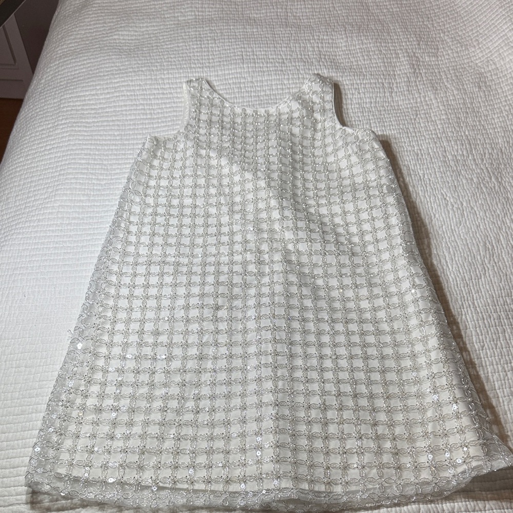 Zara Elegant White Kids Dress for girls size 11/12
